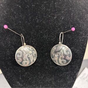 Silpada W1752 Retired Sterling Silver Wave Earrings